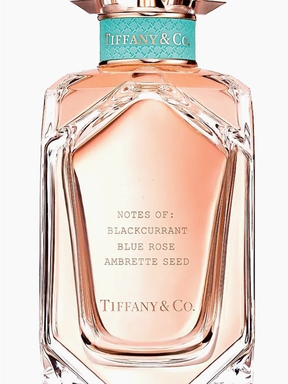 Tiffany & Co. Women's Fragrance Bottle in Pink with Tiffany Blue Collar